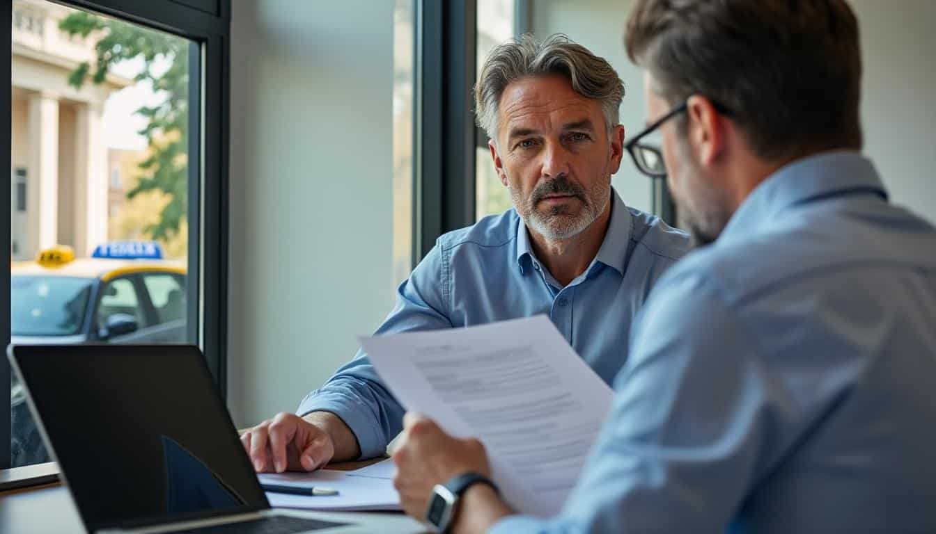 Illustration: Les étapes à suivre pour vendre une licence de taxi en liquidation judiciaire