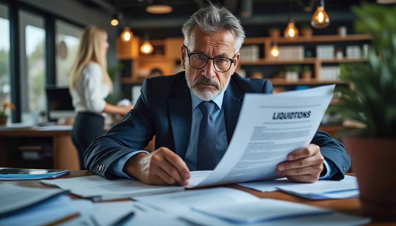 Illustration: Comprendre la liquidation judiciaire et ses conséquences pour le débiteur principal