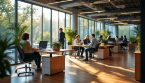 Plan de bureau en entreprise : optimiser espace, confort et productivité