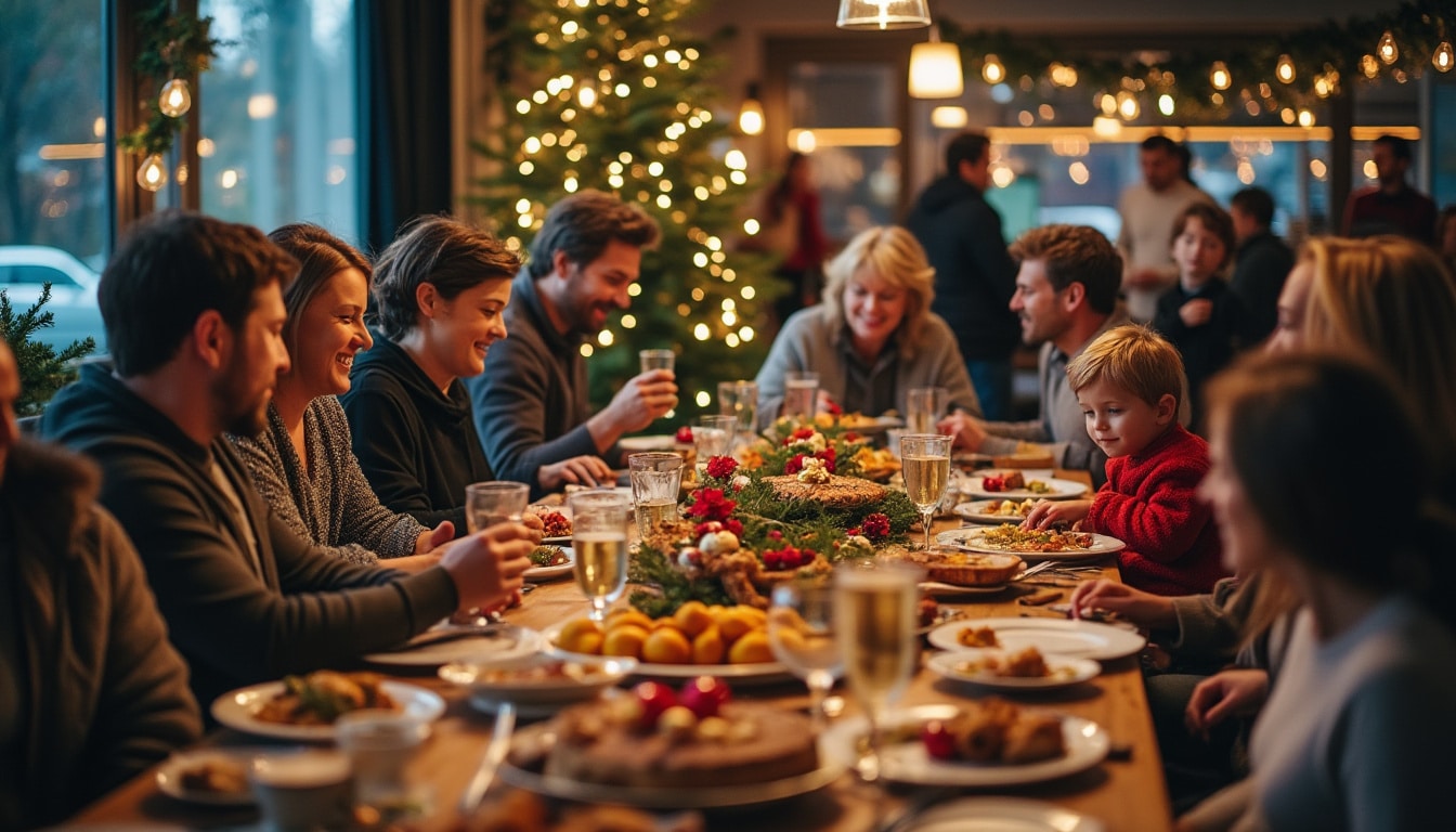 Illustration: Pourquoi le repas de Noël au sein de l’entreprise est un moment essentiel